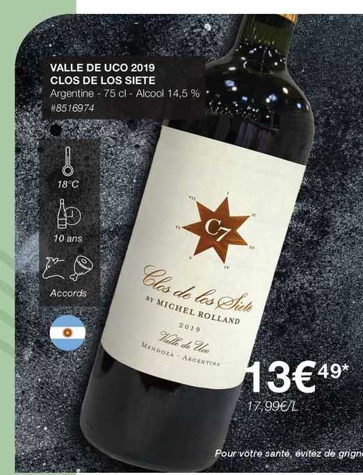 valle de uco 2019 clos de los siete