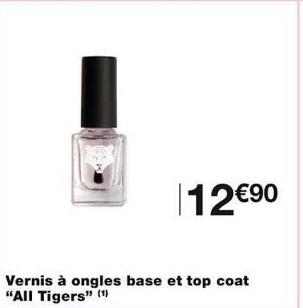vernis à ongles base et top coat "all tigers"