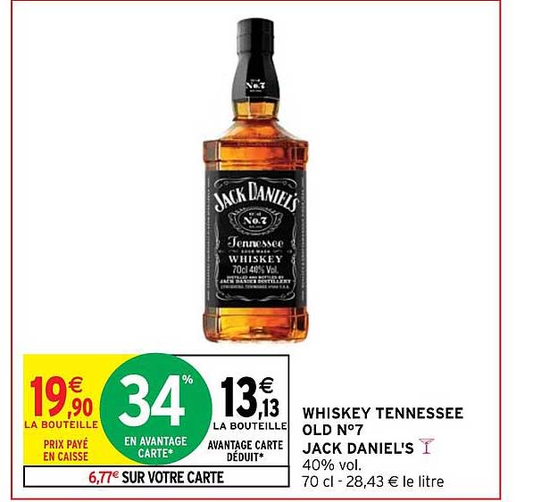 whiskey tennessee old n°7 jack daniel's