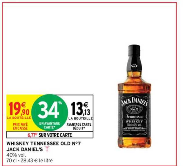 whiskey tennessee old n°7 jack daniel's