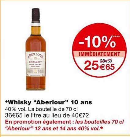 whisky "aberlour" 10 ans