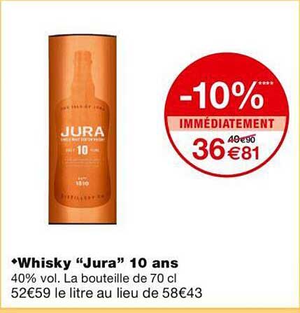 whisky "jura" 10 ans