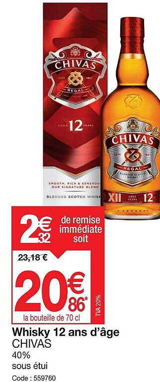 whisky 12 ans d'age chivas