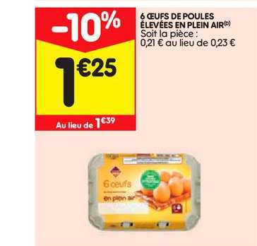 6 œufs De Poules élevées En Plein Air