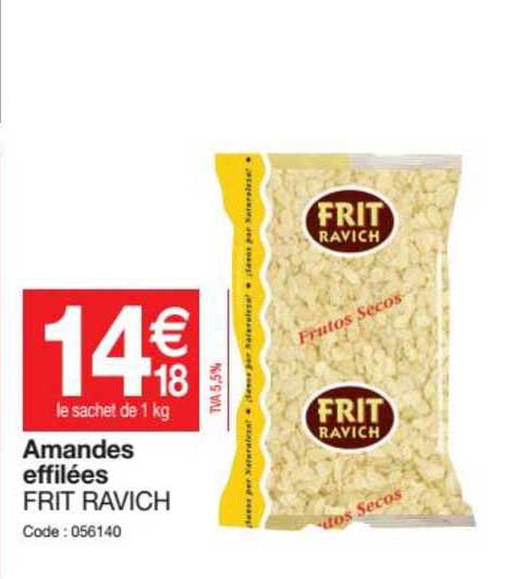 amandes effilées frit ravich