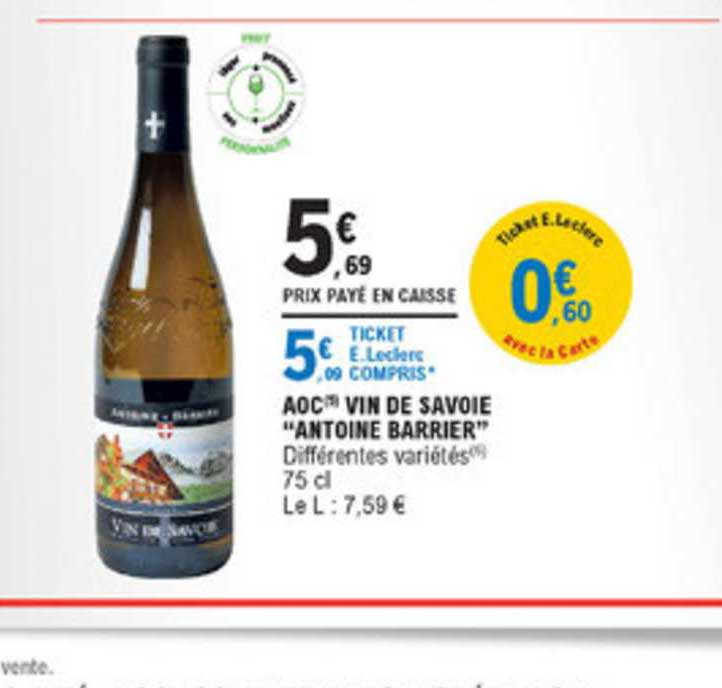 aoc vin de savoie antoine barrier