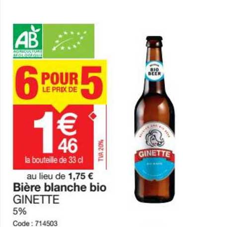 bière blanche bio ginette