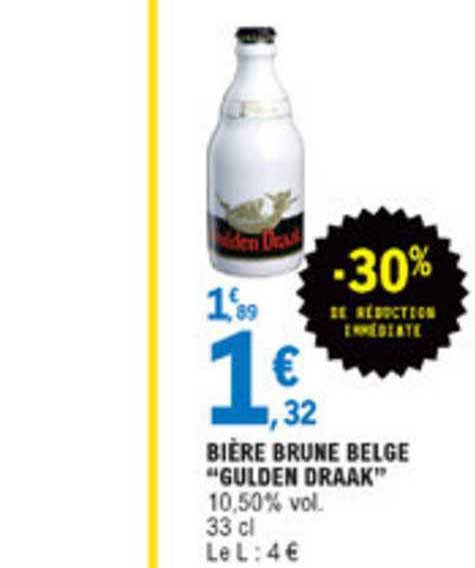 bière brune belge gulden draak -30% réduction immédiate