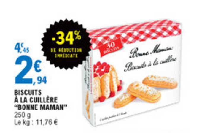 Biscuits à La Cuillère Bonne Maman -34% Réduction Immédiate