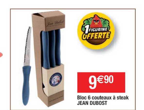 bloc 6 couteaux à steak jean dubost
