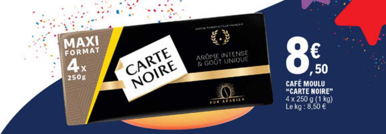 Café Moulu Carte Noire