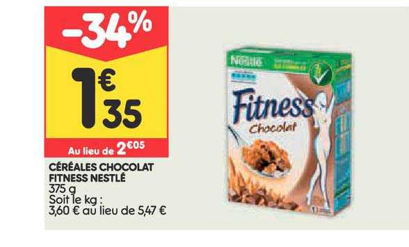 Céréales Chocolat Fitness Nestlé
