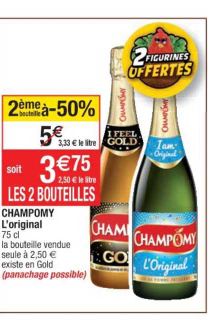Champony L'original 2ème Bouteille à -50%