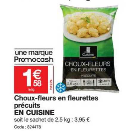 Choux Fleurs En Fleurettes Précuits En Cuisine