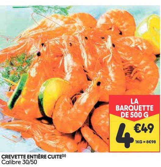 Crevette Entière Cuite