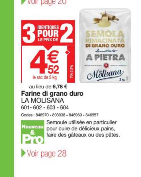 farine di grano duro la molisana