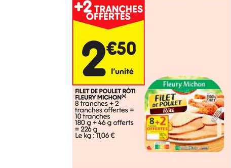 filet de poulet rôti fleury michon