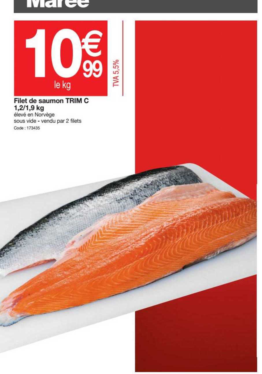 filet de saumon trim c 1.2 1.9 kg