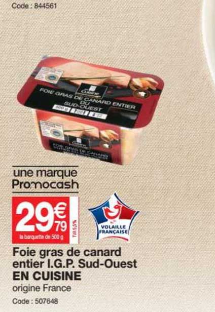 foie gras de canard entier i.g.p. sud ouest en cuisine
