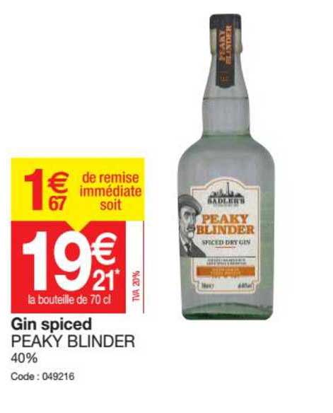 gin spiced peaky blinder