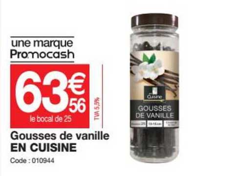 gousses de vanille en cuisine