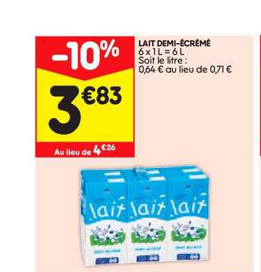Lait Demi écrémé