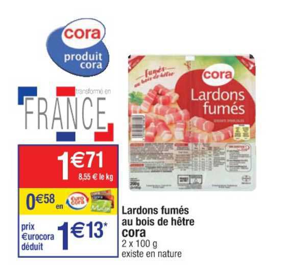 Lardons Fumés Au Bois De Hêtre