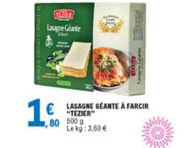 lasagne géante à farcir tezier