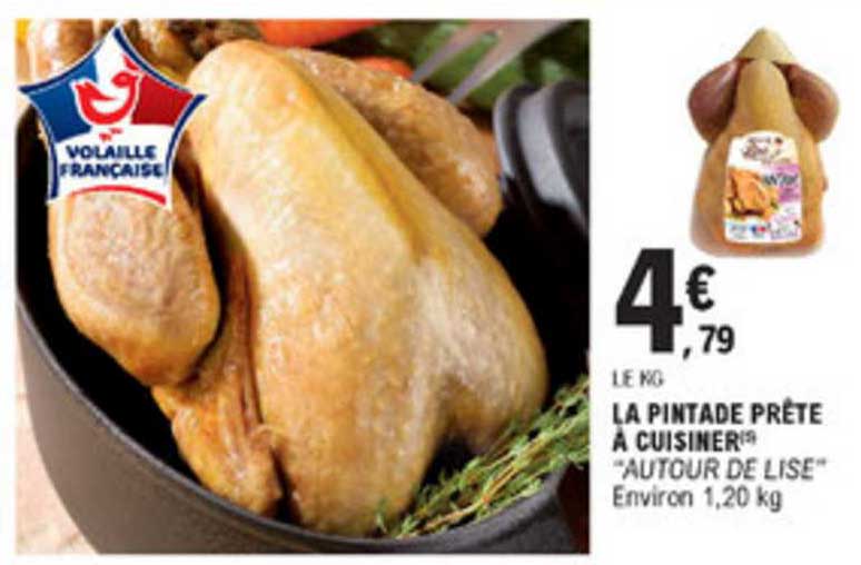 le pintade prête à cuisiner