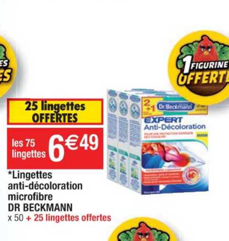 lingettes anti décoration microfibre dr beckmann
