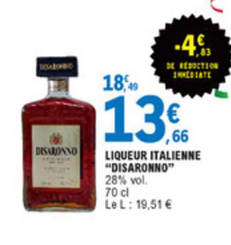 Liqueur Italienne Disaronno