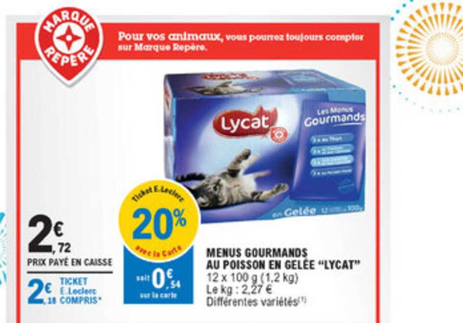 menus gourmands au poisson en gelée lycat