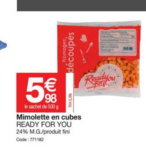 mimolette en cubes ready for you