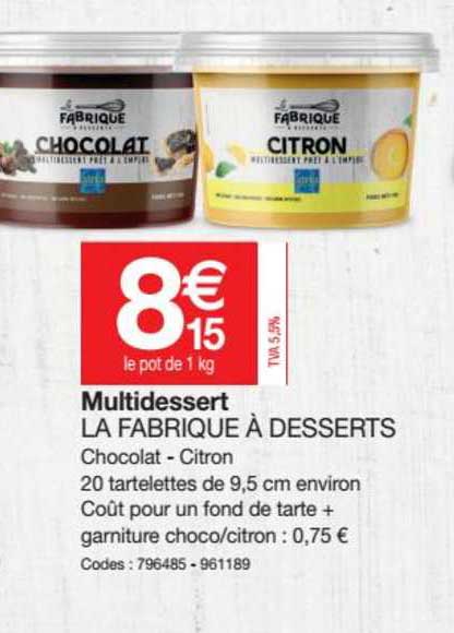 Multidessert La Fabrique à Desserts