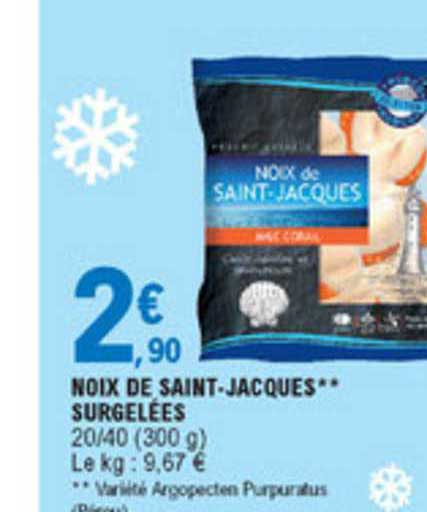 noix de saint jacques surgelées