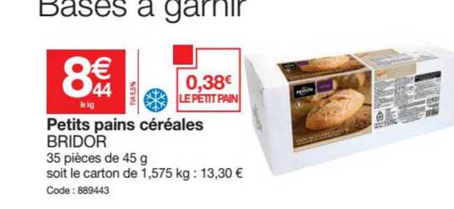 Petits Pains Céréales Bridor