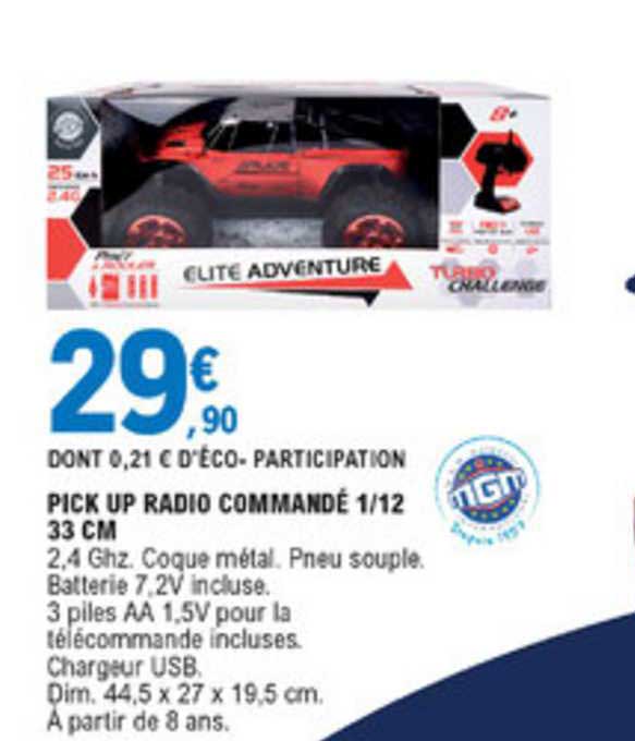 pick up radio commandé 1 12 33 cm