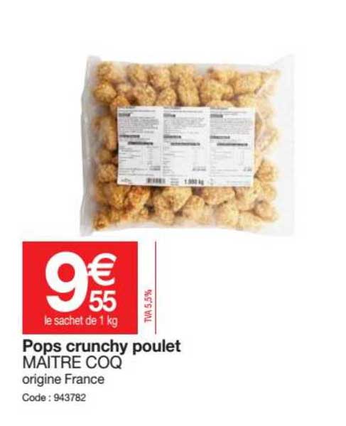 pops crunchy poulet maître coq