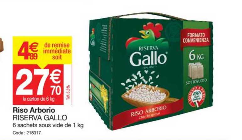 riso arborio riserva gallo