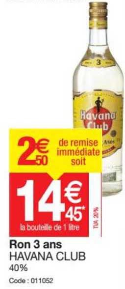 ron 3 ans havana club
