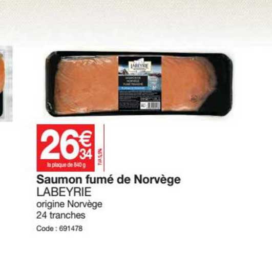 Saumon Fumé De Norvège Labeyrie