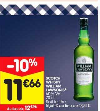 scotch whisky william lawson's