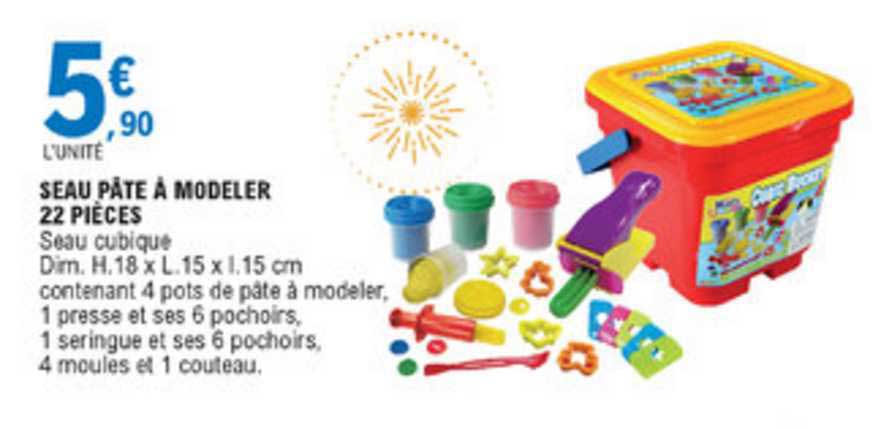 Seau Pâte à Modeler 22 Pièces