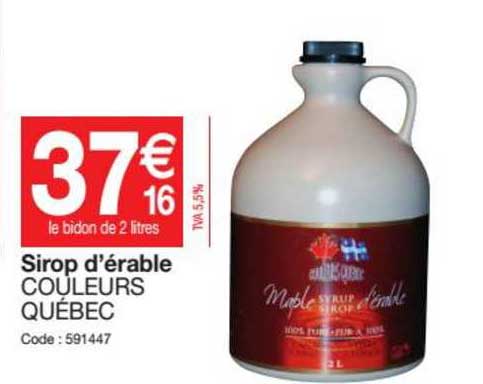 sirop d'érable couleurs québec