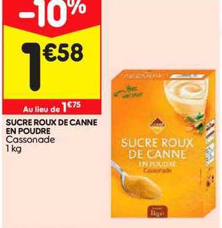 sucre roux de canne en poudre