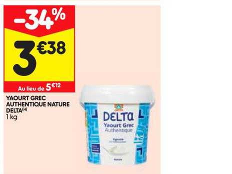 yaourt grec authentique nature delta