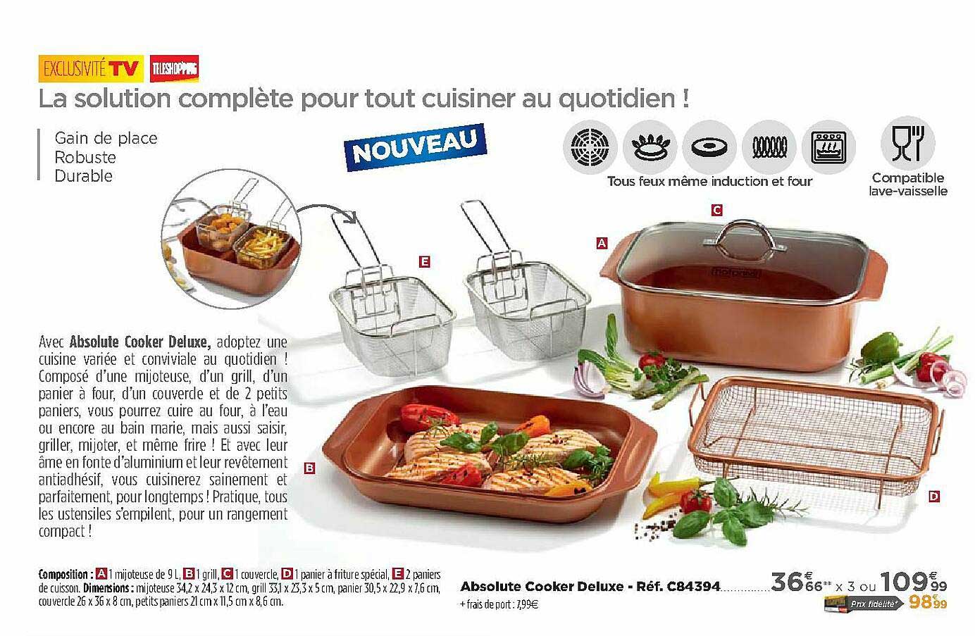 absolute cooker deluxe réf. c84394