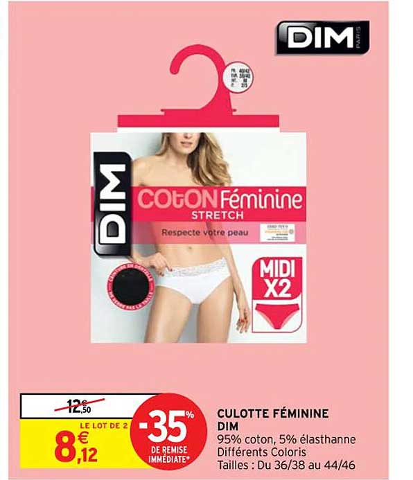 culotte féminine dim