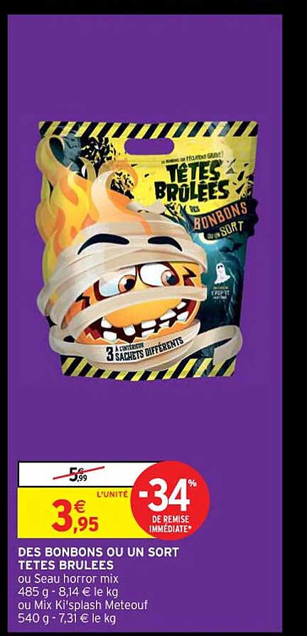 des bonbons ou un sort têtes brûlées