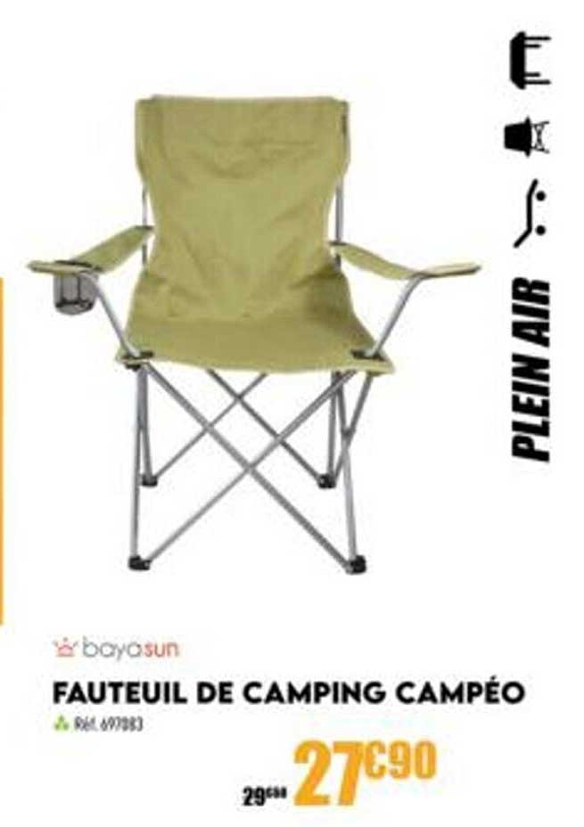 fauteuil de camping campéo bayasun